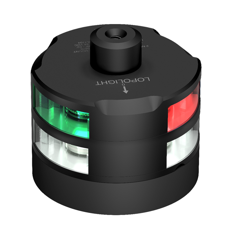 Lopolight LED Navigation light, Tricolor with anchor and windex